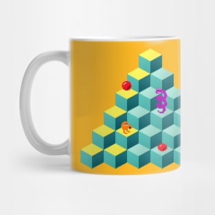 Q Bert Pyramid Mug